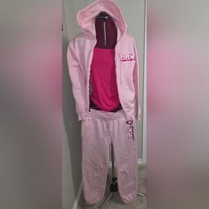 Barbie Pink Set with Embellished Hoodie